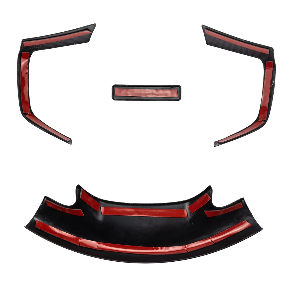 3pcs 4pcs Carbon Fiber Color Steering Wheel Trim Decorative Cover for ISUZU D-MAX MU-X 2012-2019