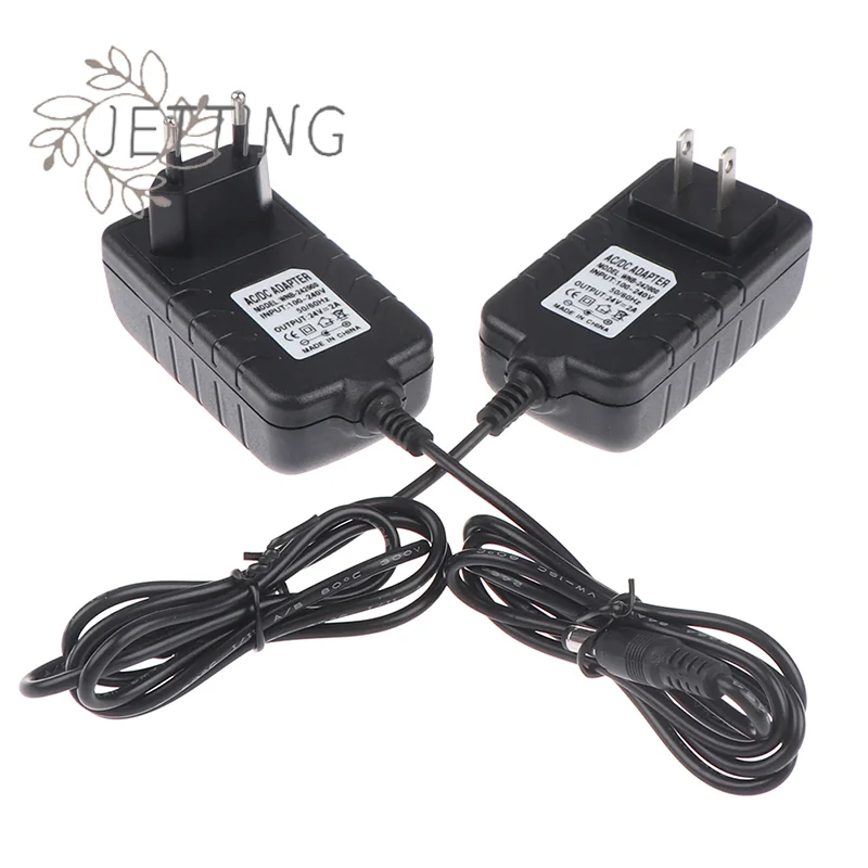Hot 1Pc DC 24V 2A Power Supply Adapter Charger 48W US/EU Plug for UV LED Light Lamp Nail Dryer EU/US Plug