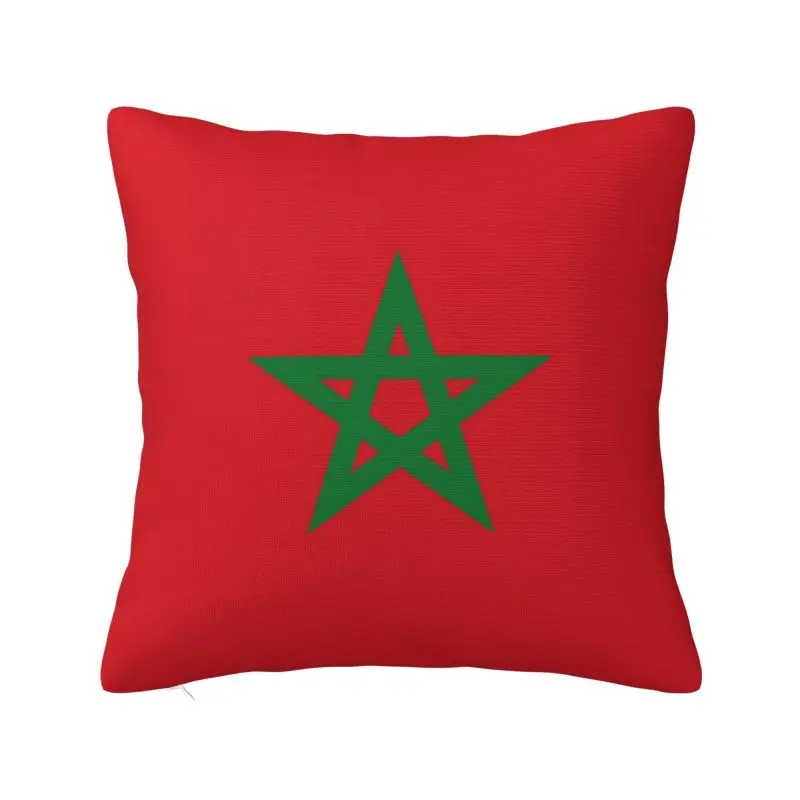 

Custom Luxury The Flag Of Moroccoe Cushion Cover Soft Throw Pillow Case