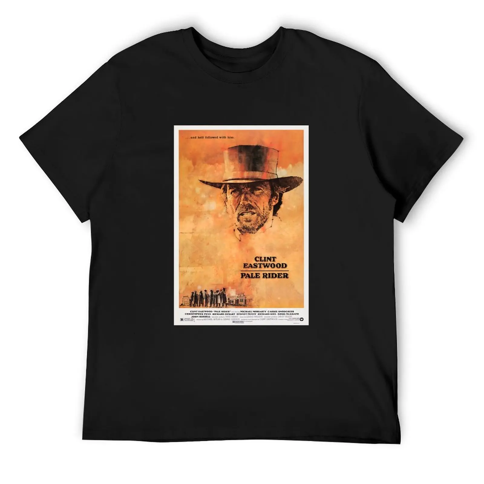 

Women Men Pale Rider - Vintage Movie Poster Gifts For Christmas T-Shirt oversizeds funny costumes cute tops t shirt for men