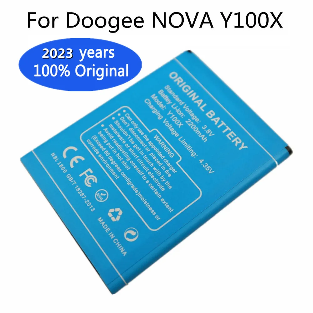 

2023 years New 2PCS Y100X Original Battery For Doogee NOVA Y100X 2200mAh High Quality Phone Bateria In Stock