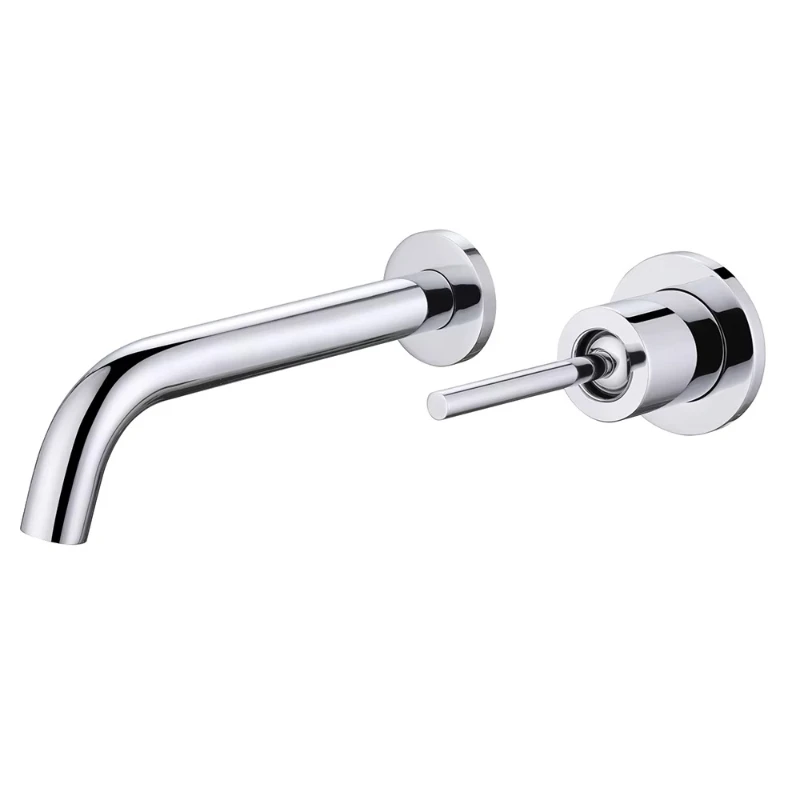 

Hotel new design wall-mounted single handle brass basin faucet bathroom hot and cold water