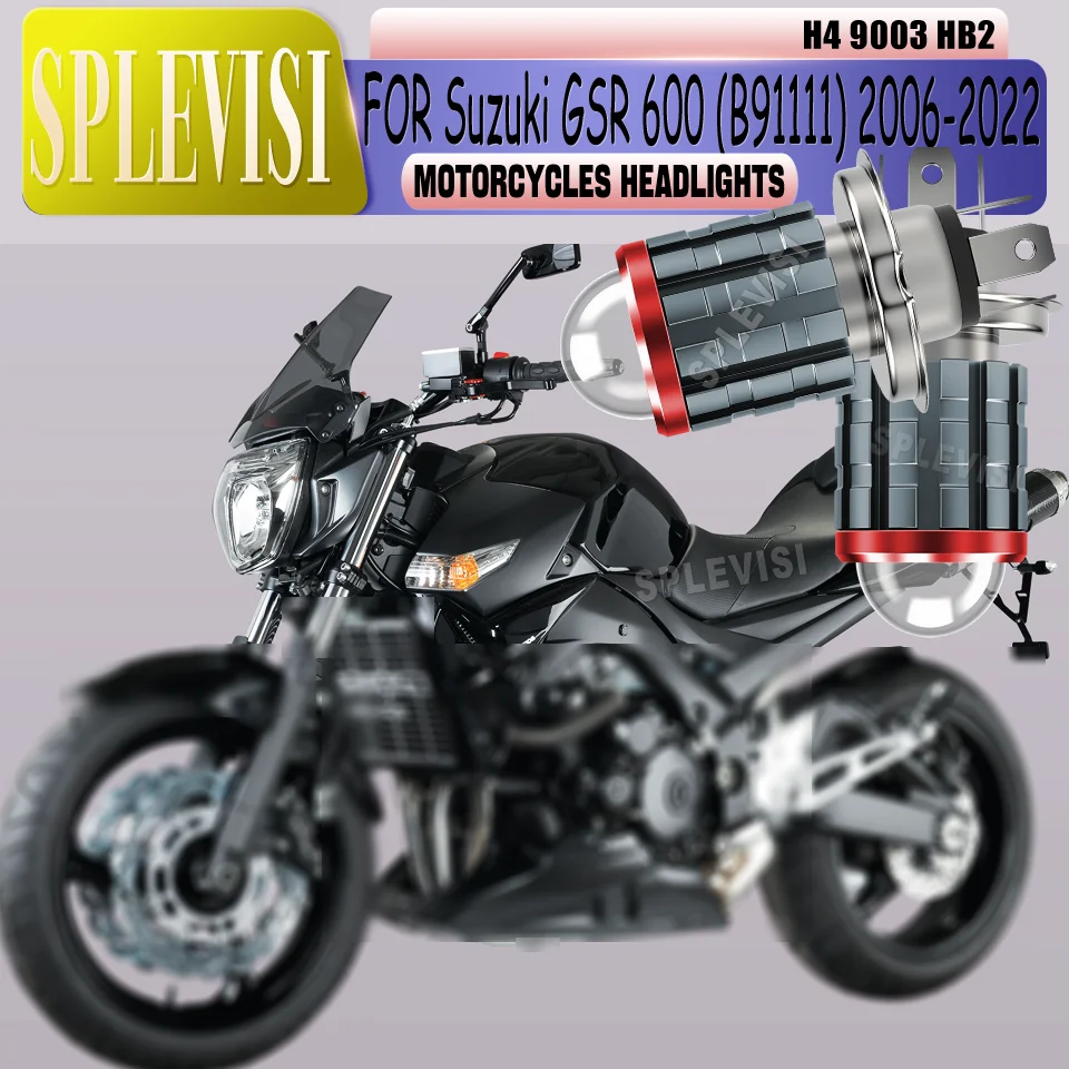 

h4/9003 LED Instant Light Activation Motorcycle Headlight For Suzuki GSR 600 (B91111) 2006 2007 2008 2009 2010 2011 2012-2022