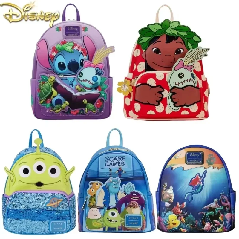 Hot Loungefly Disney Pixar Up Working Buddies Womens Double Strap Shoulder Bag Purse School Backpack Cute Cartoon Backpack Bag﻿