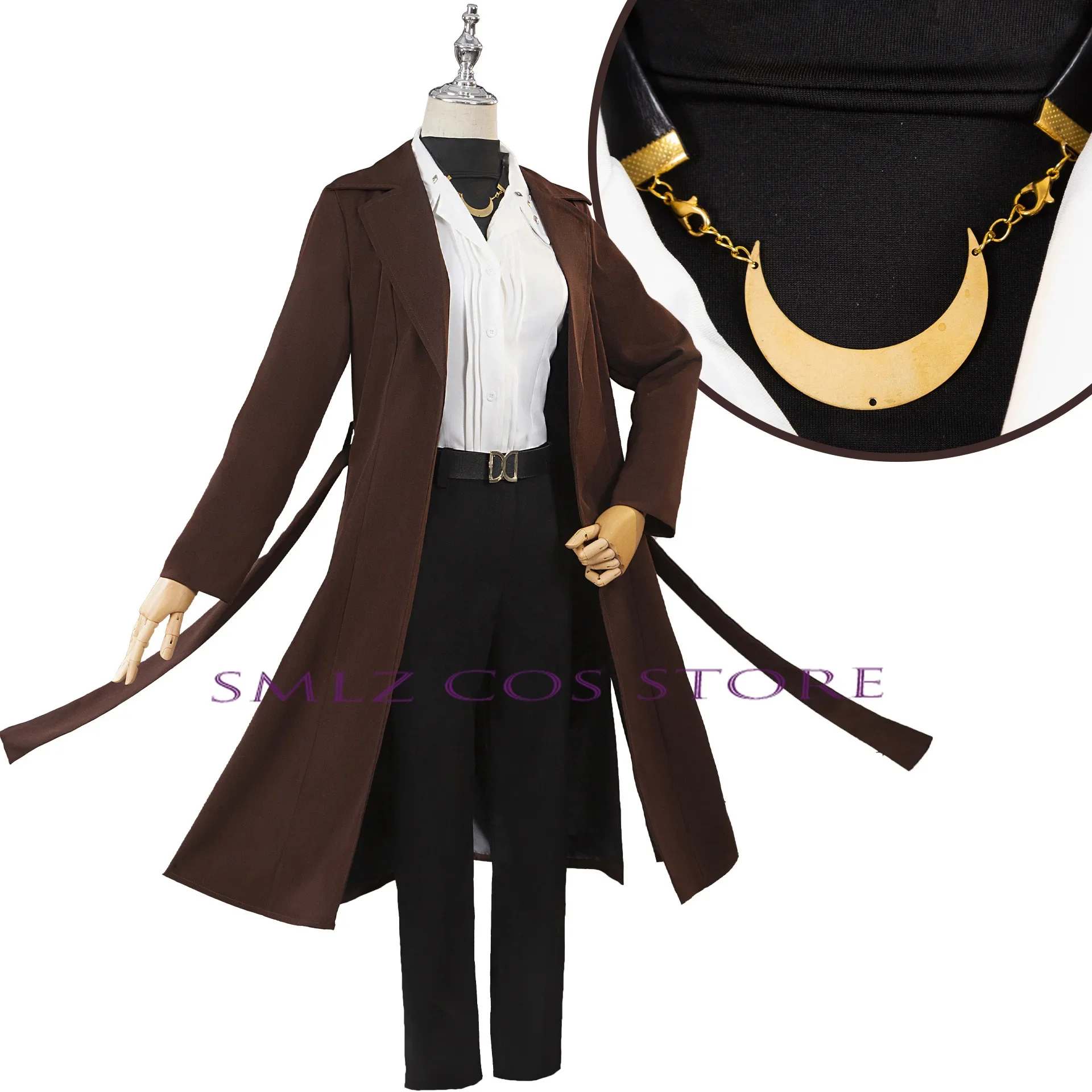 Nakahara Chuuya Cosplay Anime 10th anniversary Costume Man Trench Uniform Hat Man Suit Wig Party Outfits for Woman Men