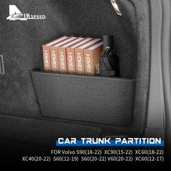 Car Storage Sides Trunk Partition for Volvo S60 S90 V60 XC40 XC60 XC90 Auto Organizer Bag Box Accessories Interior Decal Styling