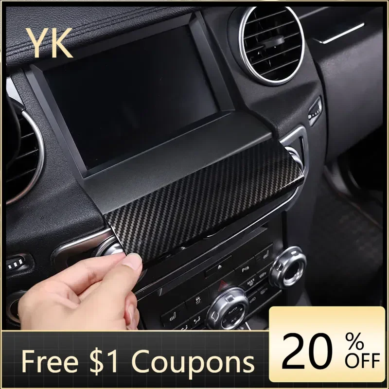 

Suetlcoity For Land Rover Discovery 4 LR4 2010-2016 ABS Car GPS Screen Below Panel Cover Trim Stickers Interior Car Accessories