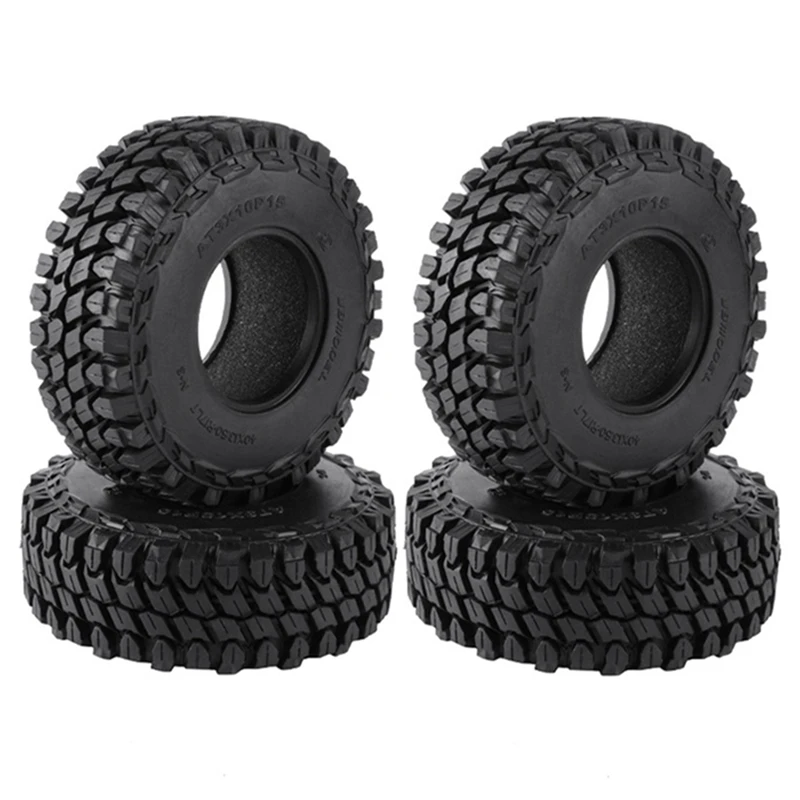 4 Stuks 110Mm Metalen 1.9 Beadlock Velg Rubber Band Set Voor 1/10 Rc Crawler Auto Axiale Scx10 Traxxas Trx4 D90 Redcat