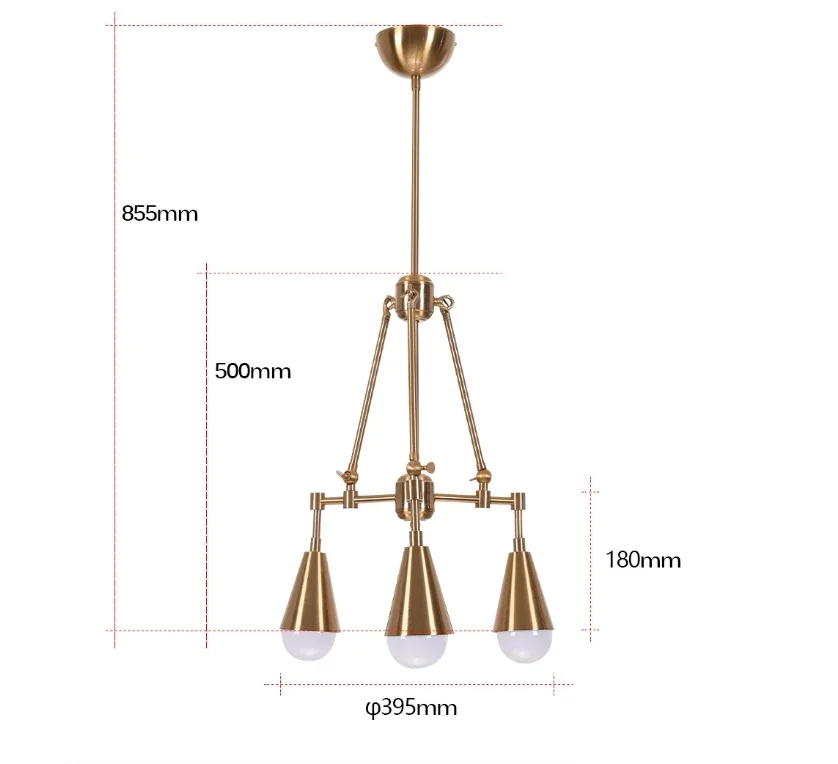 Imagem -05 - Nordic Postmodern 3-head Pendant Lamp Simples Sala de Estar Pingente Sala de Jantar Luz do Quarto Ramo Artístico e Criativo Pendurado