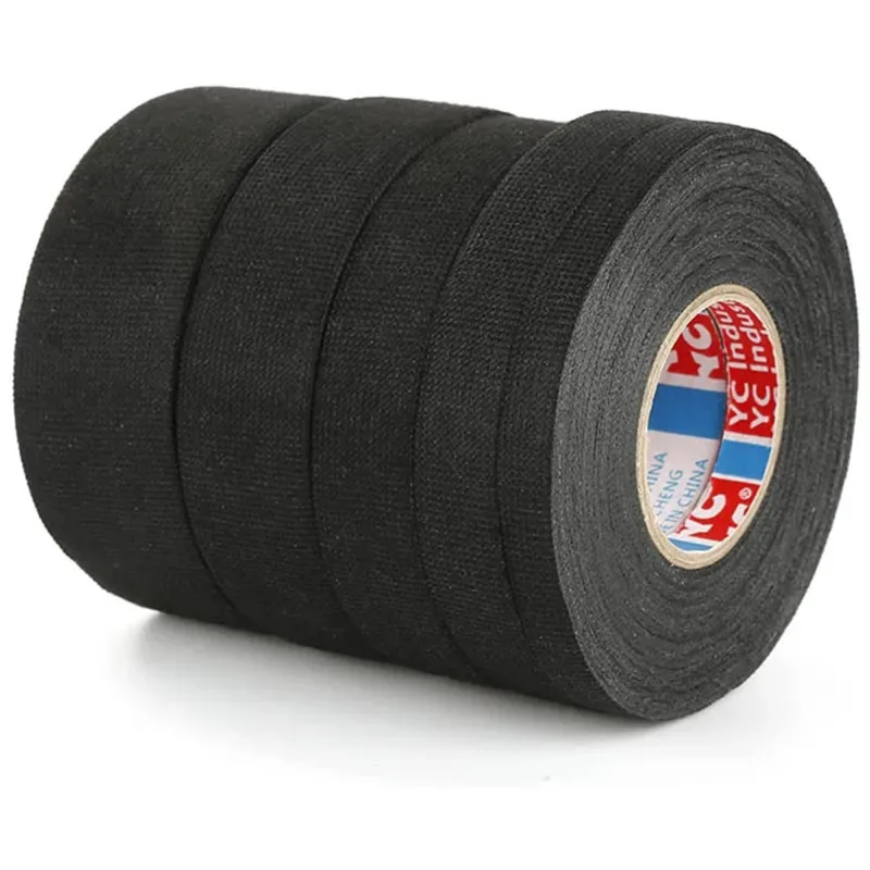 5/10/20pcs15m 32mm 15mm 9mm Black Velvet Wiring Bundle Flame Loom Harness Retardant Electrical Tape Adhesive Cloth Fabric Wiring