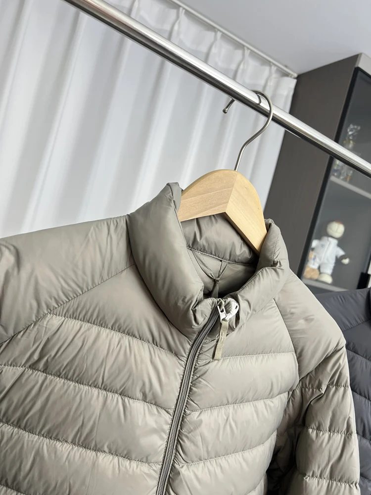 Warmth Duck down Jacket Lightweight Stand Collar Men's Autumn Winter Fashionable Outerwear Coat Youth Thickened Version