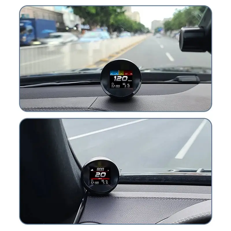 Classy-Universal Car HUD Head-Up Display Overspeed Warning Oil Water Temp Gauge GPS Digital Speedometer Diagnostic Tool