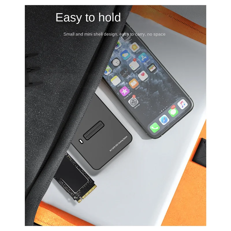 Base de disco duro VO NVME/SATA protocolo Dual 10G lectura en línea velocidad de escritura SSD Base de disco duro portátil tipo C externa