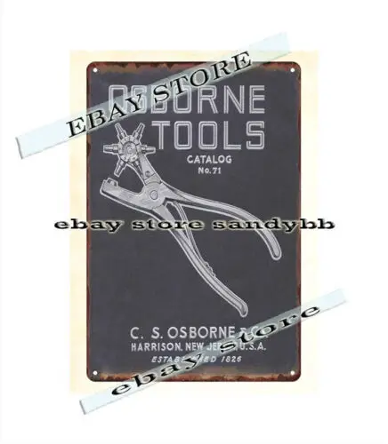 1947 CS Osborne catalog cover metal tin sign discount wall decoration-Aluminum