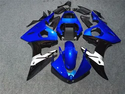 Motorcycle Fairing Kit YZF600 R6 03 04 R6 2003 2004 , ABS Case Protection Fairing Kit Blue White