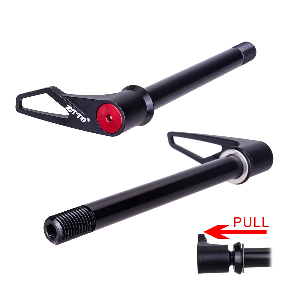 ZTTO MTB Thru axle Road Bike Shaft Front hub Rear hub Skewers 12mm 15mm Wheel Axis Hub Shaft 12x142 12x148 FRONT 12X140 FORK