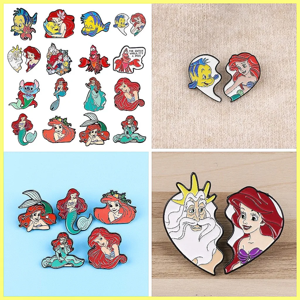 

Классические эмалированные булавки принцессы с героями мультфильмов, набор из 1-5 предметов для рюкзака, ювелирных изделий, подарков для косплея, модные аксессуары