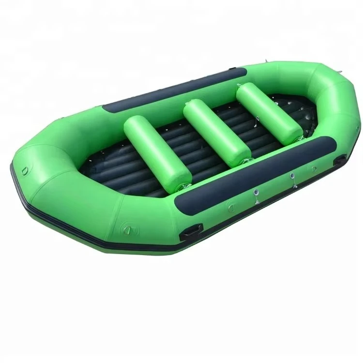 

1.8mm Pvc Self-Bailing Whitewater River Rafts with Helmet and Life Jacket