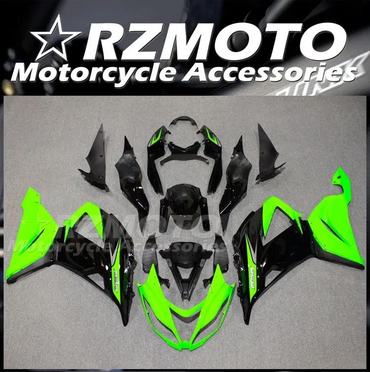 

4 подарка, новый комплект обтекателей из АБС-пластика, подходит для Kawasaki ZX-6R 599 ZX6R 636 2013 2014 2015 2016 2017 2018, комплект кузова черного и зеленого цвета