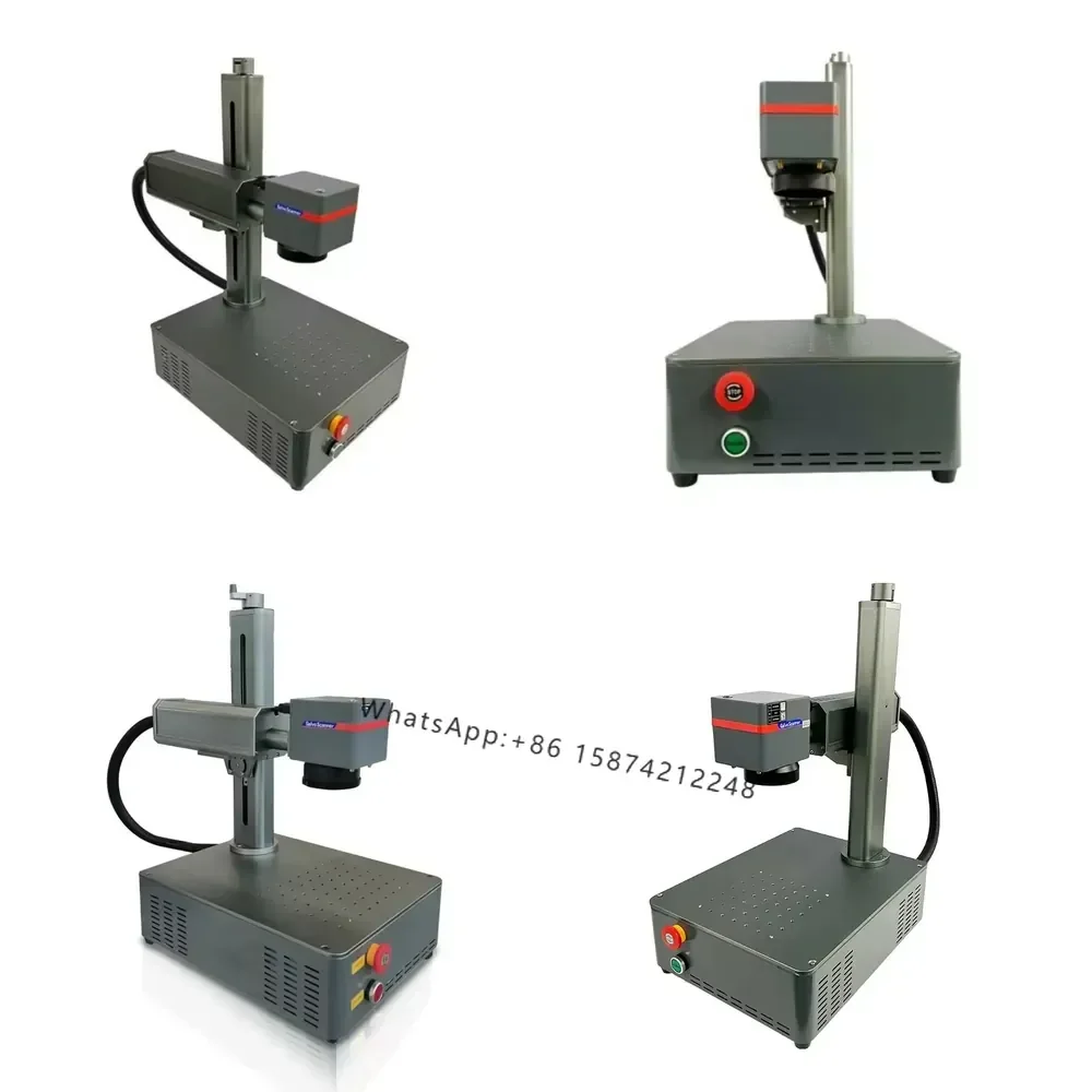 

20W-50W Mini Fiber Marker - Auto Cap Engraver, 110mm, SG7110 Galvo, Dual Red Dots