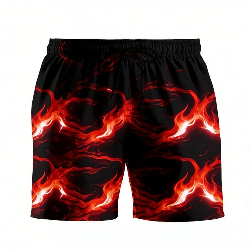 

Men's Artistic Elegant Edgy Vibrant Artistic Print Casual Shorts Casual Fashion For Daily Wear And Summer Outings