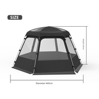 Outdoor luxury dome tent windproof family camping tent portable waterproof outdoor camping tent 8-10 people