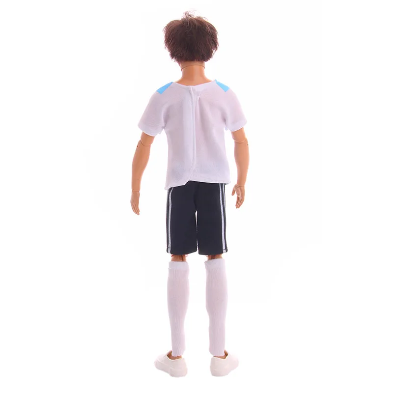 Futebol e basquete uniforme para Ken Doll, Barbie Dress Acessórios, roupas para brinquedos da menina, aniversário e presente de Natal