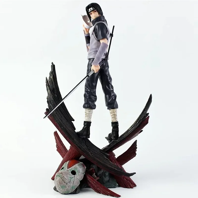 

Anime NARUTO Akatsuki Uchiha Itachi Uchiha Sasuke Uzumaki Naruto Standing Posture Statue PVC Action Figure Collectible Model Toy