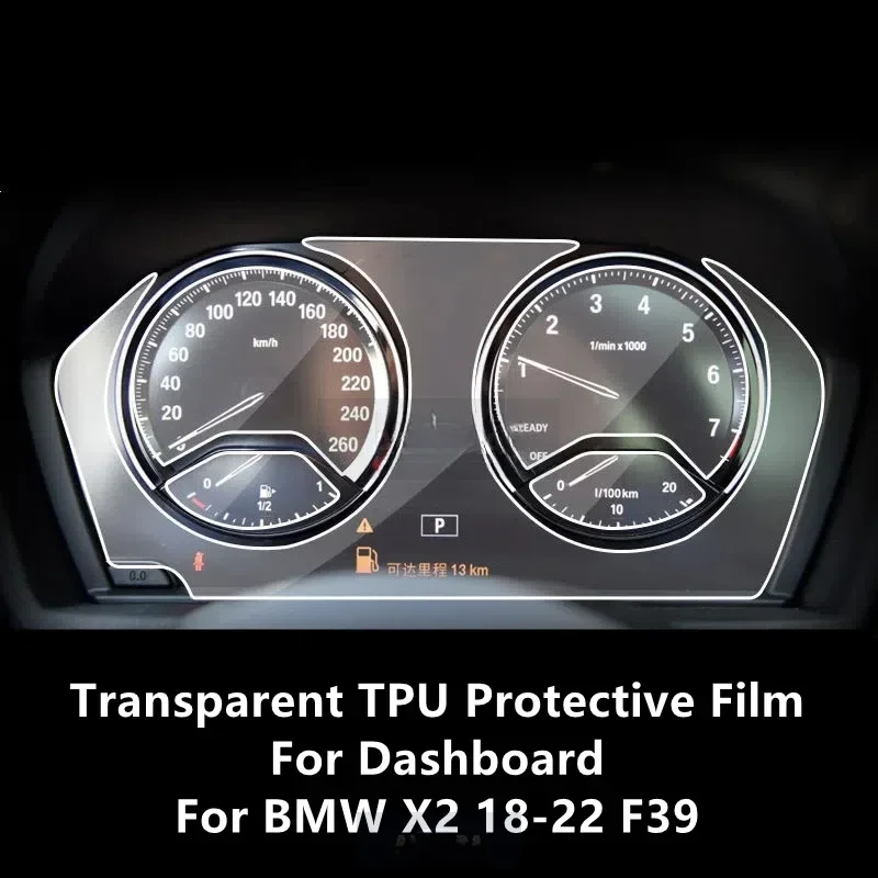 

For BMW X2 18-22 F39 Dashboard Transparent TPU Protective Film Anti-scratch Repair Film Accessories Refit
