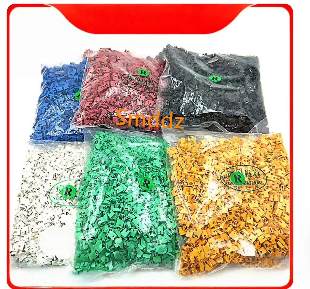 2000 pieces/pack,  colored jumper cap 2.54 spacing/pin short-circuit block black/red/blue/yellow/white/green open/closed