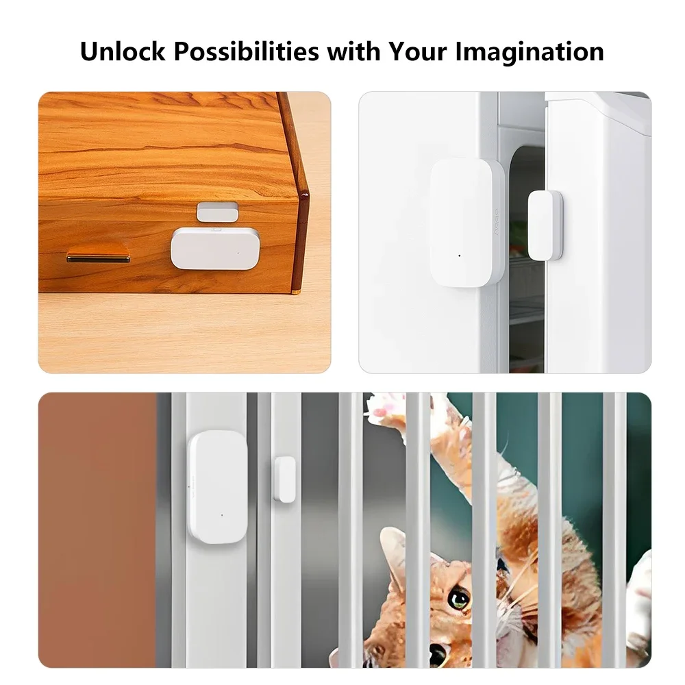 Aqara Door Window Sensor E1 ZigBee 3.0 MCCGQ14LM Wireless Connection Remote Control Work with Xiaomi Mijia Apple HomeKit APP