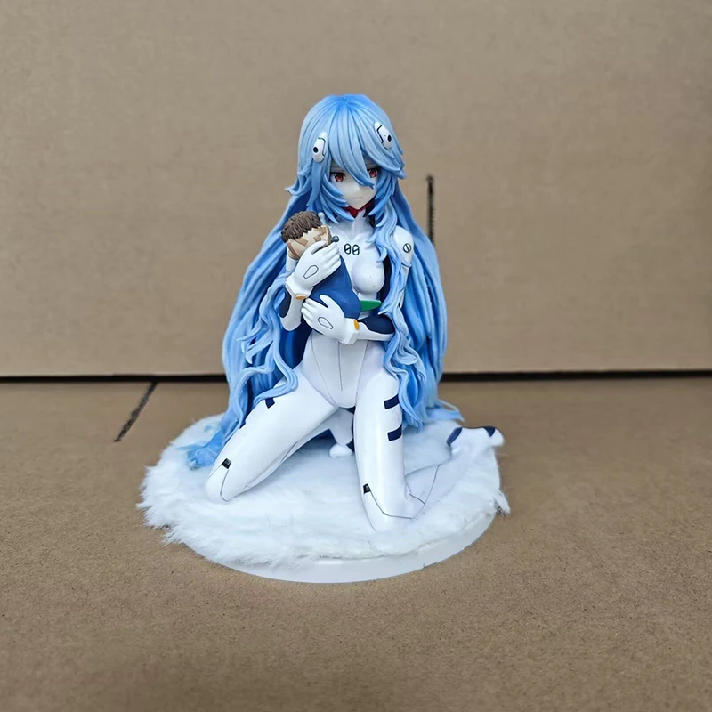 Figurines d'anime en PVC, jouets modèles à collectionner, 14cm, Ayanami Rei, Suzuhara, Sakura, Gashapon, Bear Hugging