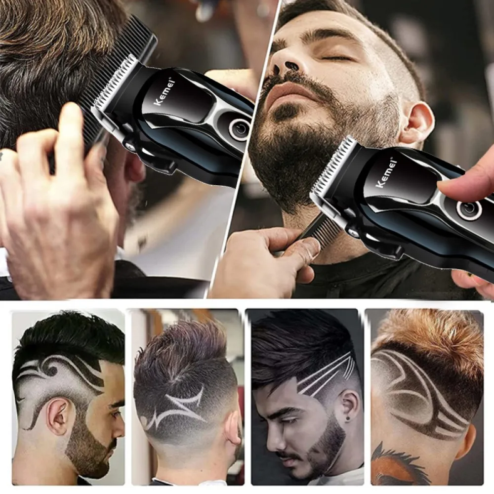 プロの理髪バリカン,充電式電気シェーバー,あごひげシェーバー,ワイヤレス,USB