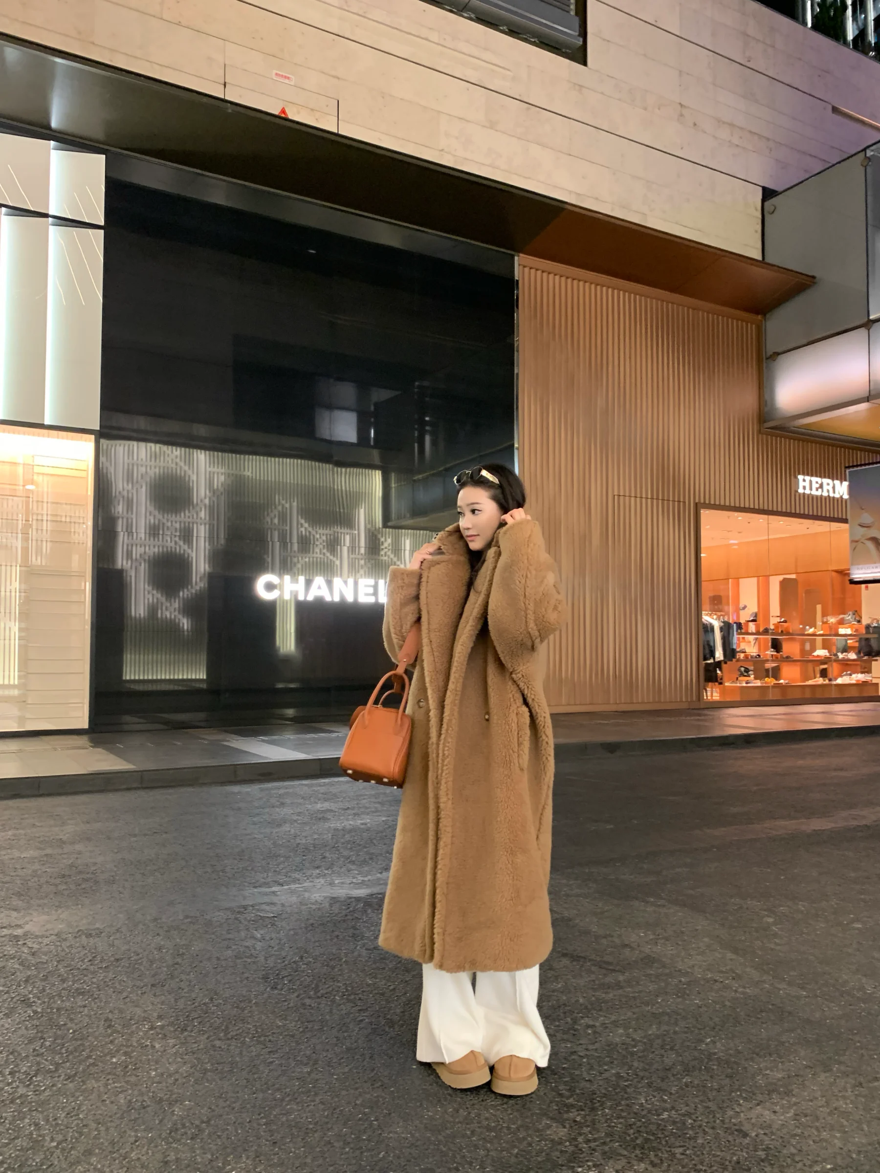 5werkwen Klassieke Teddy-wollen jas Thiened winterbovenkleding voor dames met lange mouwen, stand-fit en dubbele knoopsluiting