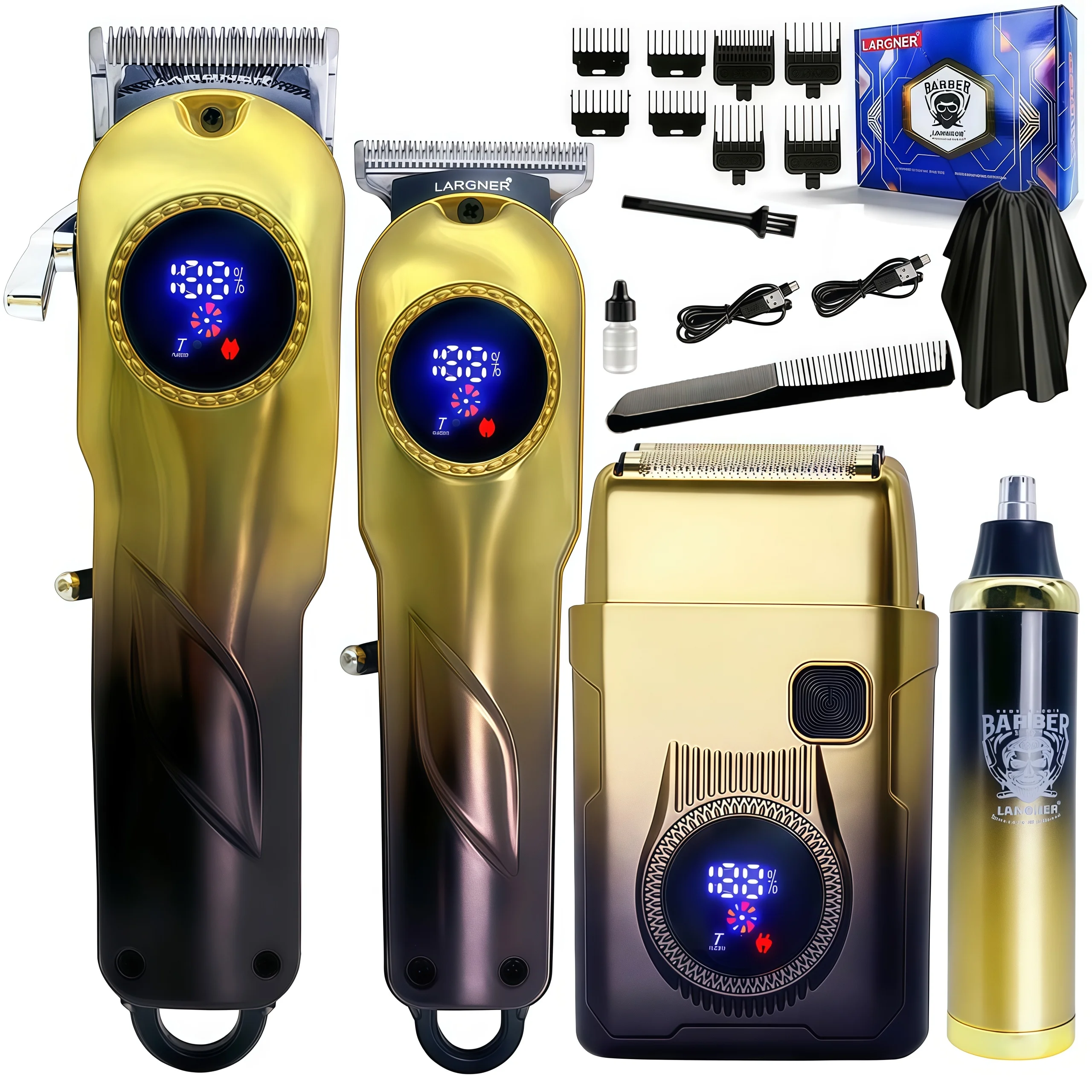 LARGNER "Home Haircut Manager" - Professional Hair Clippers for Salon Quality Cuts at Home