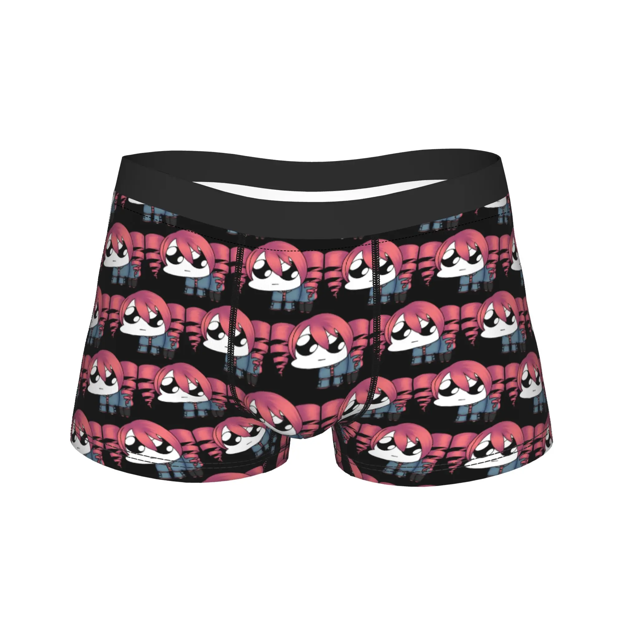 Triple Baka Kasane Teto  Trunk  Pouch Underwear Quality Printed Boxer Brief Elastic Men Panties Plus Size