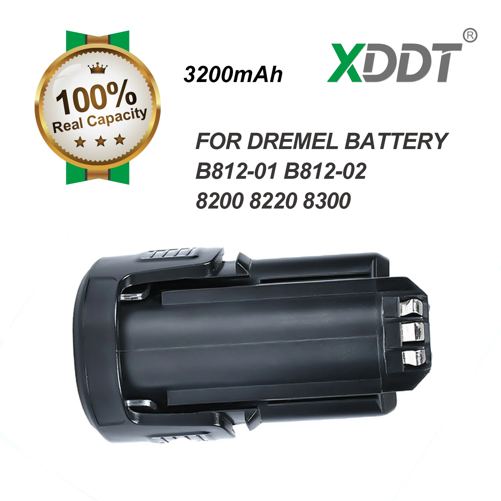 XDDT Power Tools 3200mAh Battery Compatible with B812-01 B812-02 DREMEL 8200 8220 8300 High-Quality Replacement Accessory