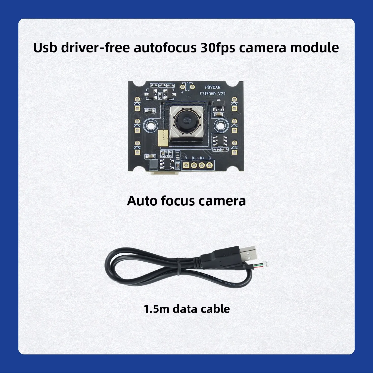 Intelligent Robotic SO-ARM101/Training Acquisition Arm Mounted Camera Kit USB Wide-Angle 1080P