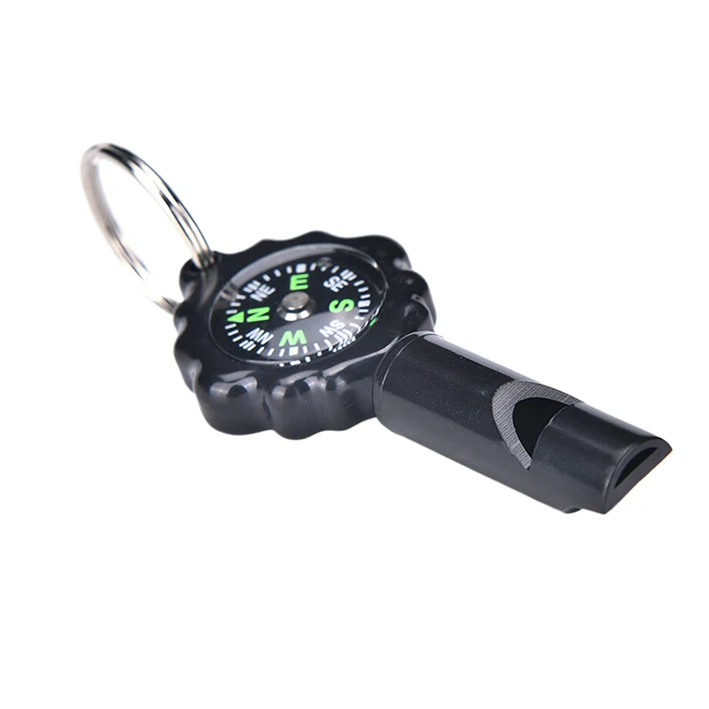 2 In1 صوت واضح لصافرة النجاة التجديف مع البوصلة أداة خارجية أداة متعددة الوظائف صافرة بصوت عال