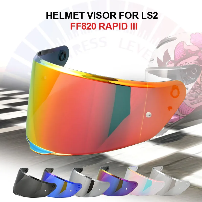FF820 FF820V Rapid III Replacement Helmet Visor Shield Anti‑Scratch UV‑Proof Lens For LS2