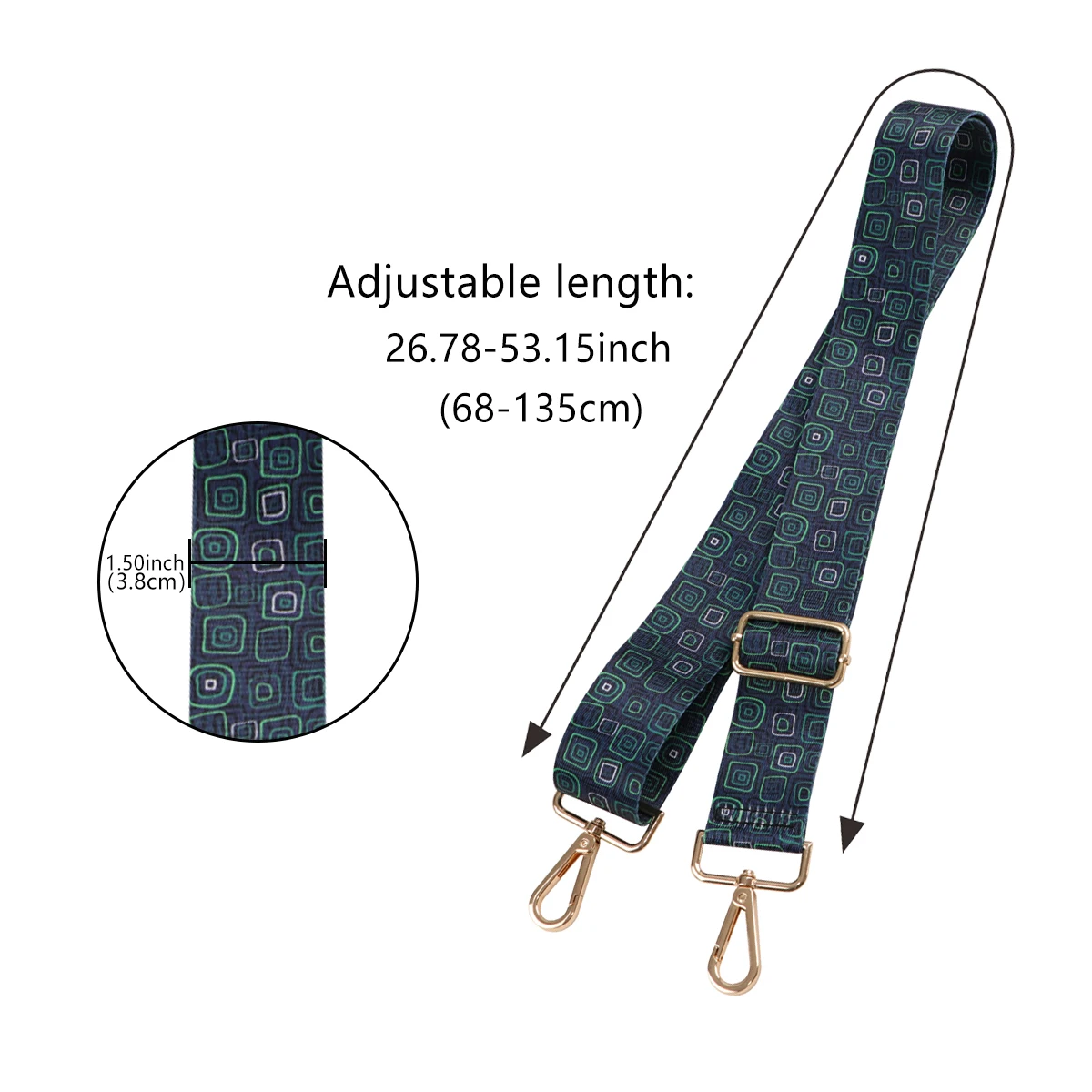 Plaid Stripe Pattern Handbag Straps for Crossbody Adjustable Bag Accessories Belt Handbag Belt Wide Nylon One Shoulder Bag Strap