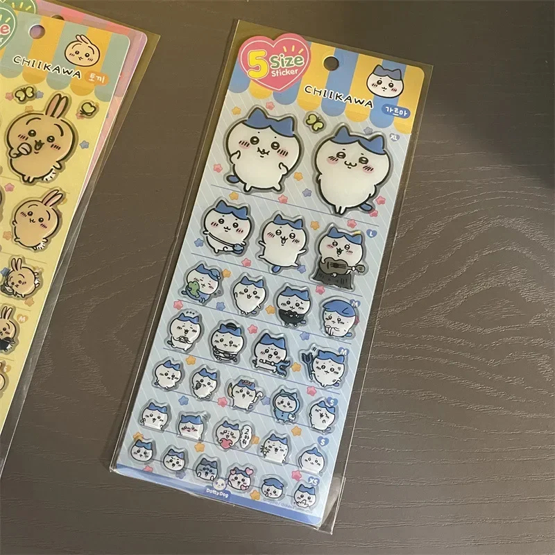 2026 * conjunto de adesivos Chaiikawa – decalques de cola 3D Hachiware Usagi para decoração de laptop/telefone DIY, presente decorativo de anime fofo