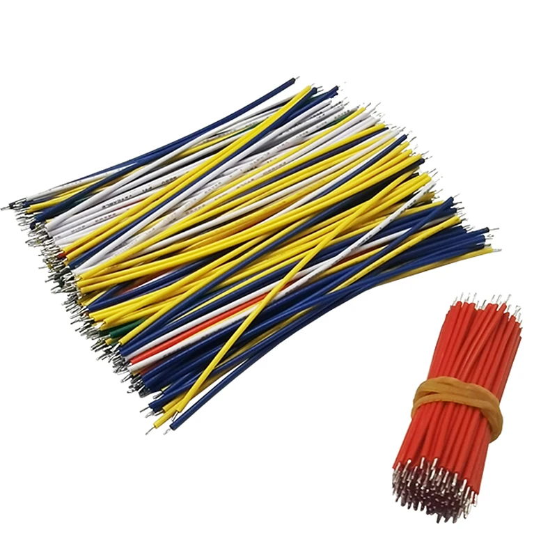 100PCS 20CM Color Flexible Two Ends Tin-plated Breadboard Jumper Cable Wires