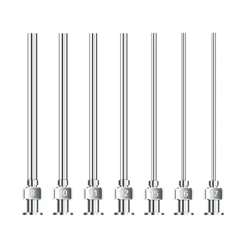 공장 직판, 2인치/50mm 8G-28G 맞춤형 고정밀 스테인리스 디스펜싱 니들 팁, 12개/팩