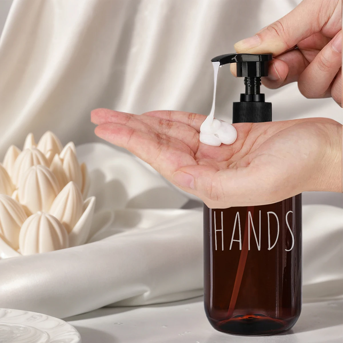 موزع صابون اليد والأطباق، عبوتان بسعة كبيرة، مثالي للحمام والمطبخ، زجاجات سائلة لغسل الأطباق في المطبخ #3