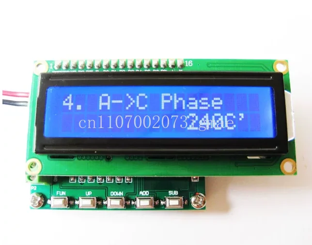 New version, three-phase sinusoidal signal generator, phase adjustable 0~ 360 degrees 0.1~ 2000 Hz