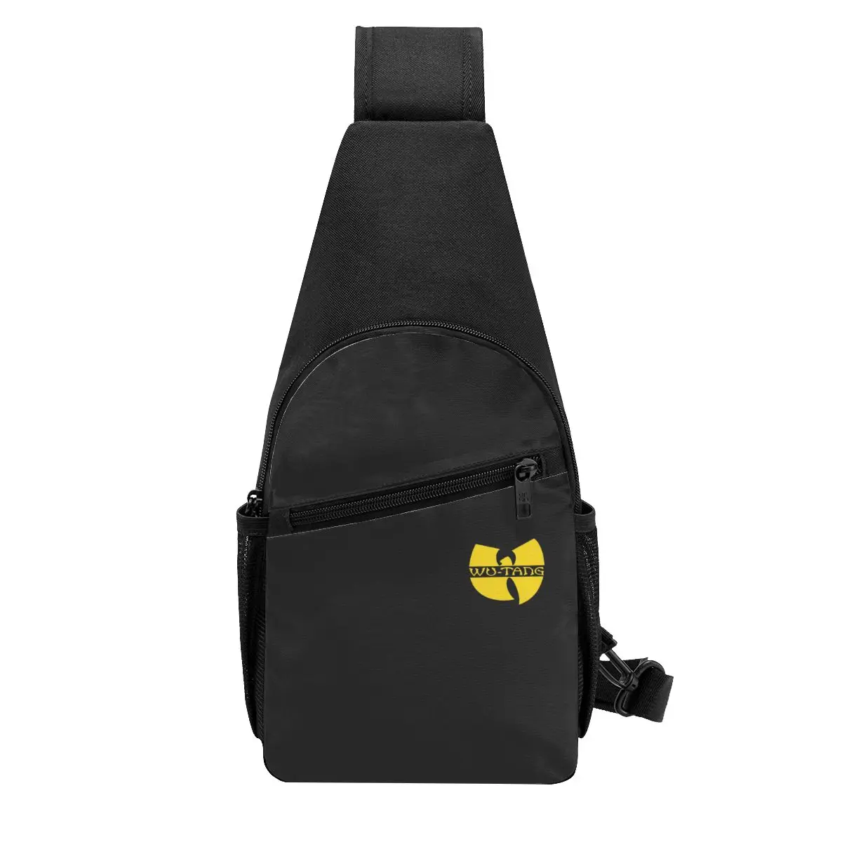 Wu Tang Clan Print Chest Bag Men Sling Crossbody Backpack Chest Bag Travel Hiking Daypack Shoulder Bag
