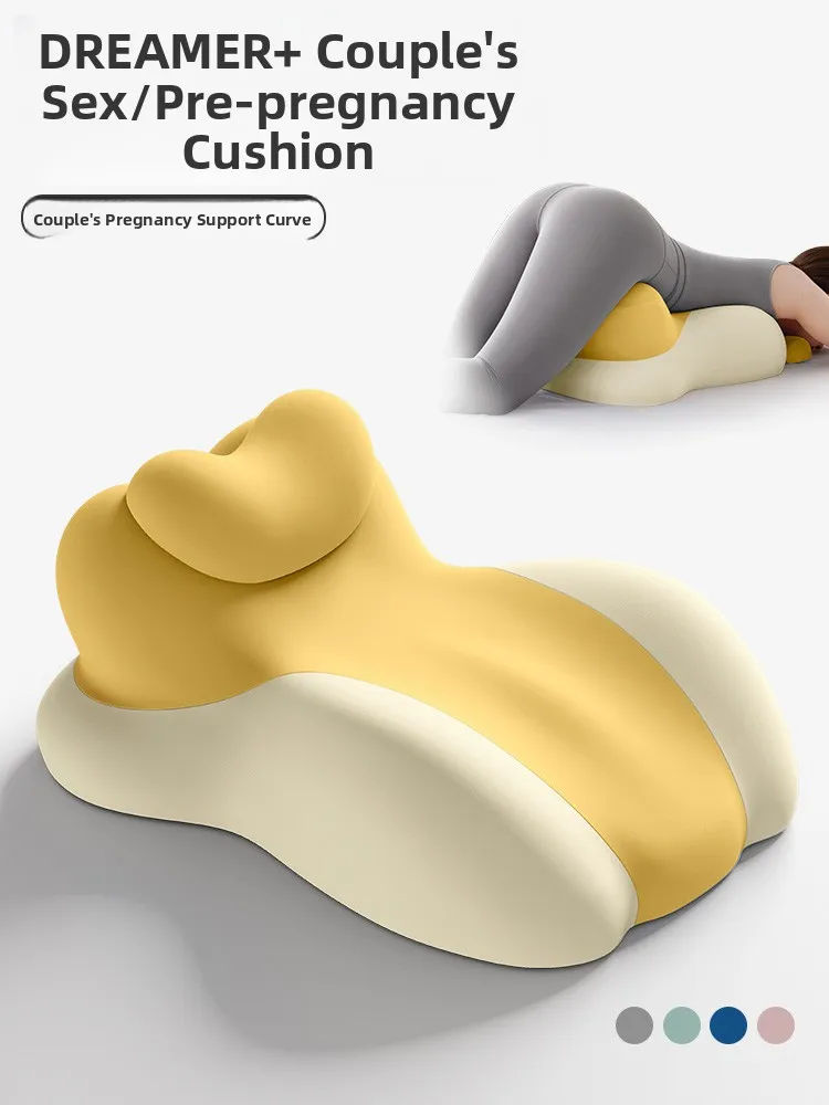 Couple's Sex Pillow Multi-Functional Lazy Sleep Pillow Memory Foam Filling Easy to Clean Modern Simple Style Bedroom Cushion