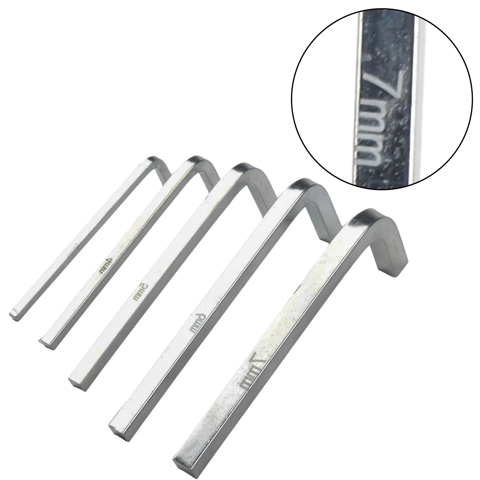 5Pcs L Shape Square Head Wrench Set Tighten Square Screws Chromium Vanadium Steel Indispensable in Your Toolbox