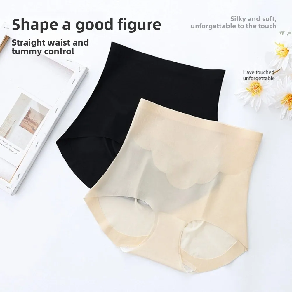 ارتفاع الخصر رقيقة الحرير الجليد سراويل داخلية الحرير المنشعب بعد الولادة محدد شكل الجسم البطن تحكم الملابس الداخلية مدرب خصر #1